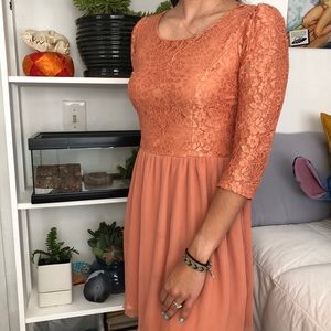 Peach dress